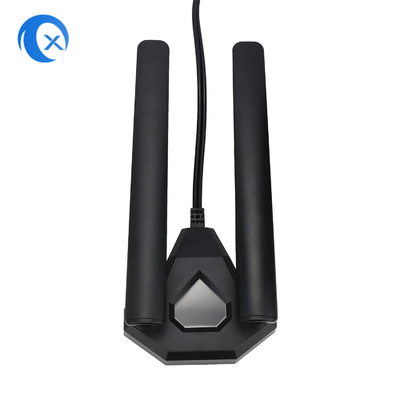 वाईफाई 6ई त्रि बैंड एंटीना 6GHz 5GHz 2.4GHz गेमिंग वाईफाई एंटीना पीसी कंप्यूटर के लिए चुंबकीय आधार