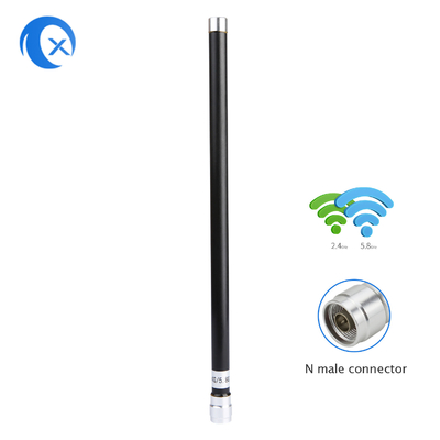 2.4GHz 5.8GHz डुअल बैंड 7dBi हाई गेन ऑम्निडायरेक्शनल आउटडोर/इनडोर बेस स्टेशन फाइबरग्लास एंटीना