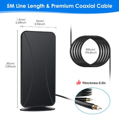 आउटडोर इंडोर लॉन्ग रेंज एचडी टीवी एंटीना सिग्नल बूस्टर के साथ समीक्षा स्मार्ट टीवी और सभी टीवी के लिए डिजिटल एचडी एंटीना