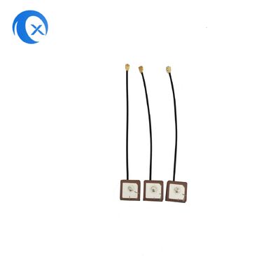 22dBi उच्च लाभ अंतर्निहित सक्रिय GPS सिरेमिक एंटेना जिसमें Ipex कनेक्टर है