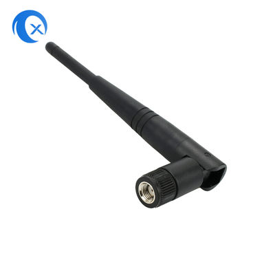 2.4G 3dBi रबर डक RP SMA कनेक्टर ओमनी डायरेक्शनल वाईफाई एंटीना