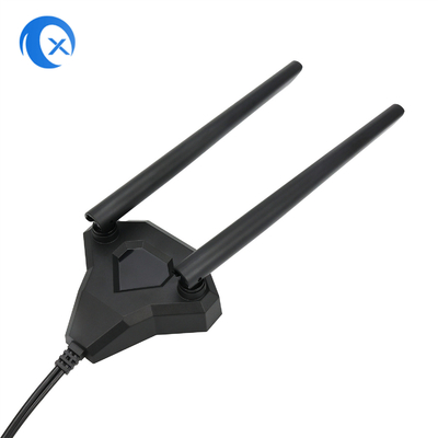 पीसीआई-ई वाईफाई नेटवर्क कार्ड वायरलेस राउटर के लिए 2.4GHz 5GHz डुअल बैंड एंटीना चुंबकीय आधार