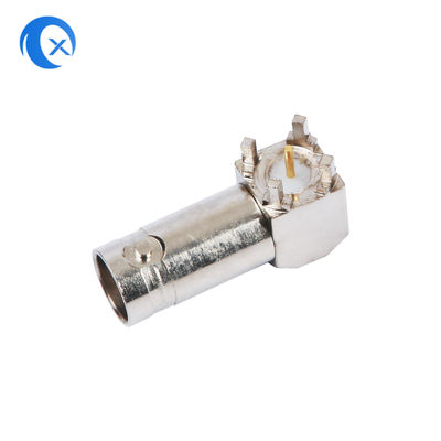 6GHZ सीएनसी मशीन हार्डवेयर 1.5V BNC RF केबल कनेक्टर 50 ओम प्रतिबाधा